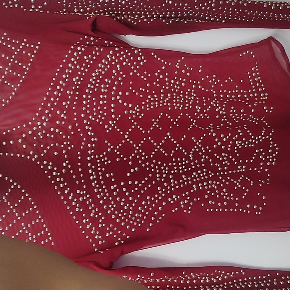Women's see through embellished bodysuit - Picture 5 of 6